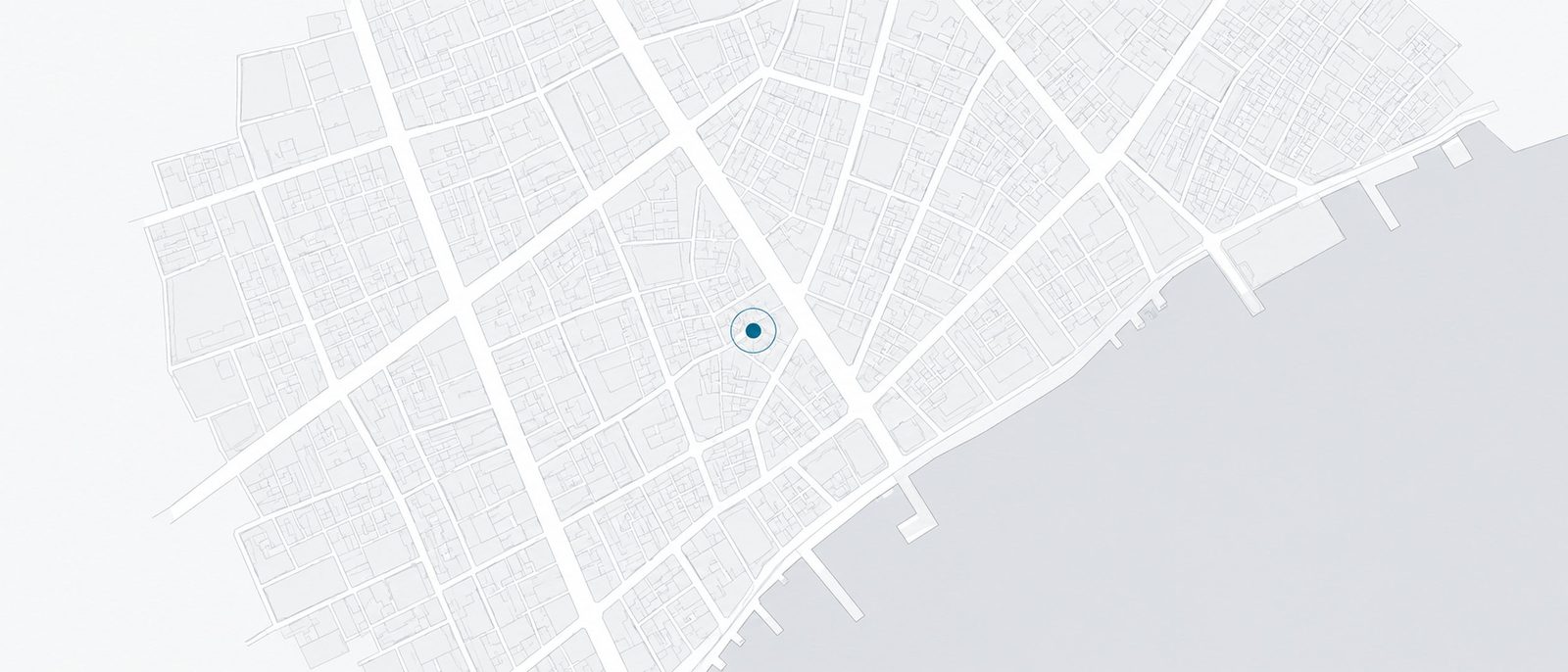 Simplified line-art map abstracting the street blocks around Jordan, Kowloon